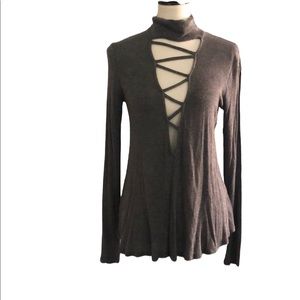 Solemio Gray Long Sleeve Shirt